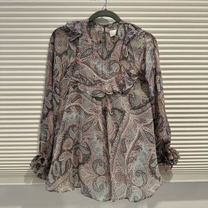 Zimmermann long sleeve silk blouse XS (0)